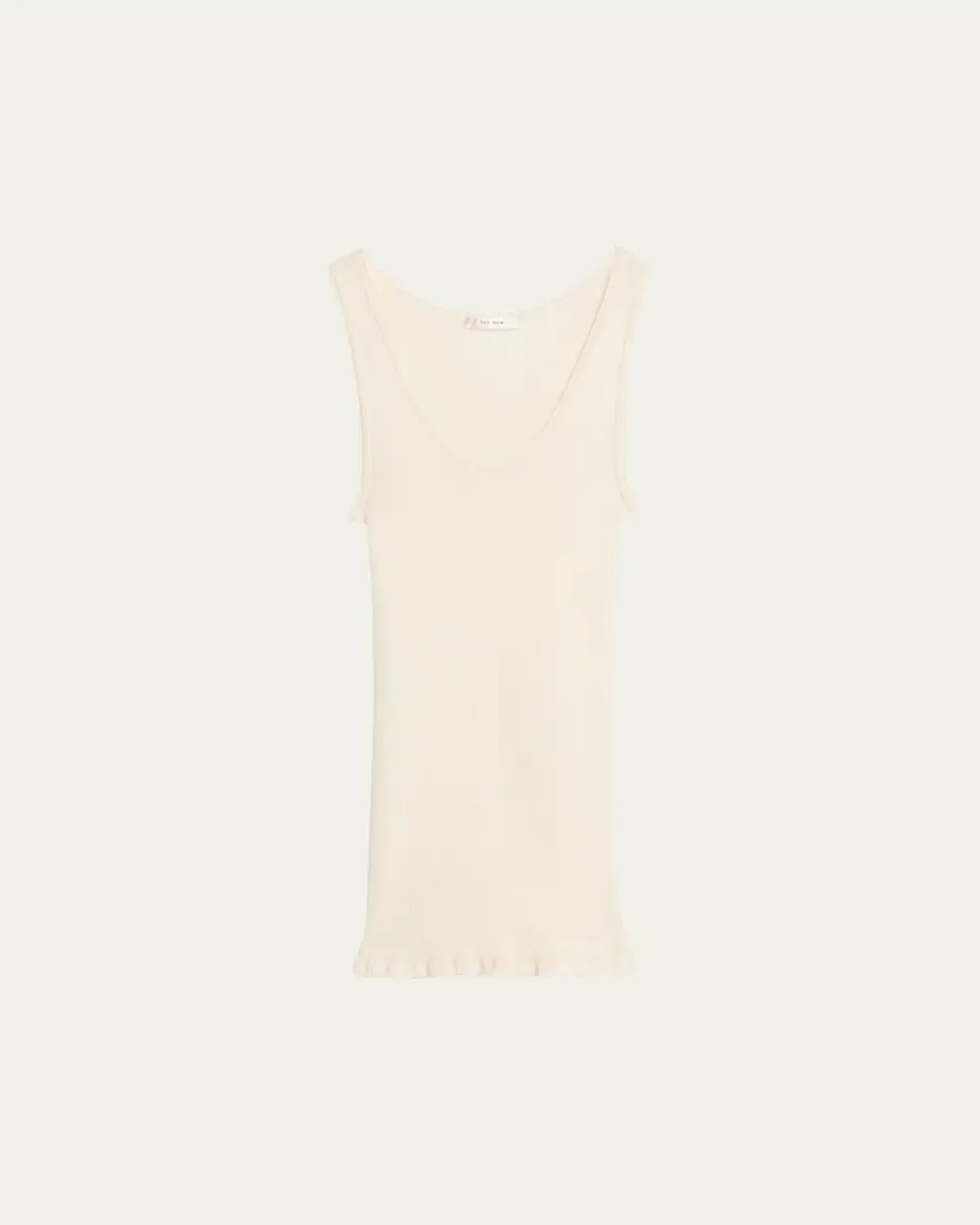 The Row Danel Wool-Silk Rib Tank Top | Thumbnail 6 The Row Danel Wool-Silk Rib Tank Top | Thumbnail 6