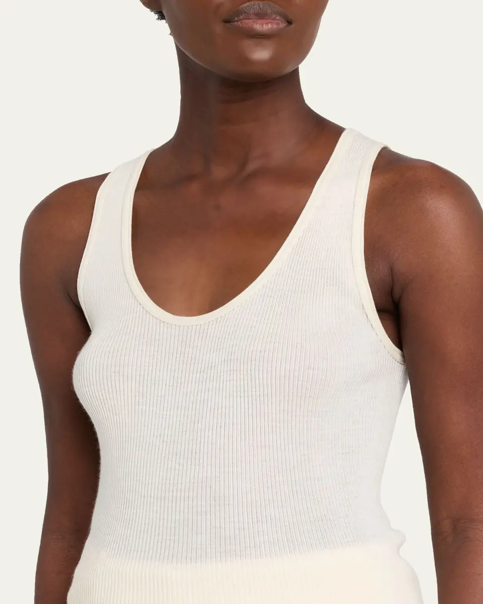The Row Danel Wool-Silk Rib Tank Top | Thumbnail 10 The Row Danel Wool-Silk Rib Tank Top | Thumbnail 10