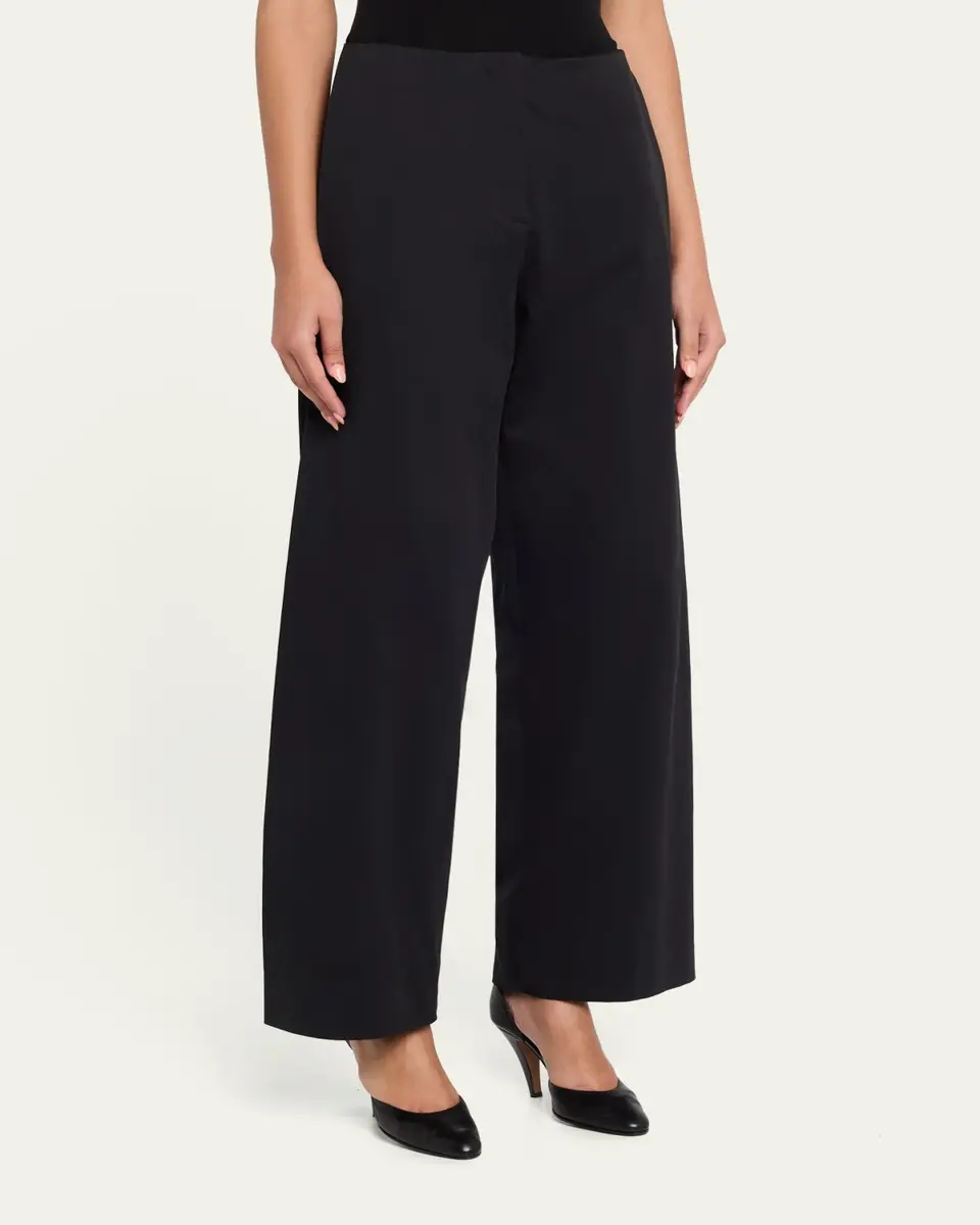 The Row Galileo Pleated Cotton-Silk Barrel-Leg Pants | Thumbnail 4