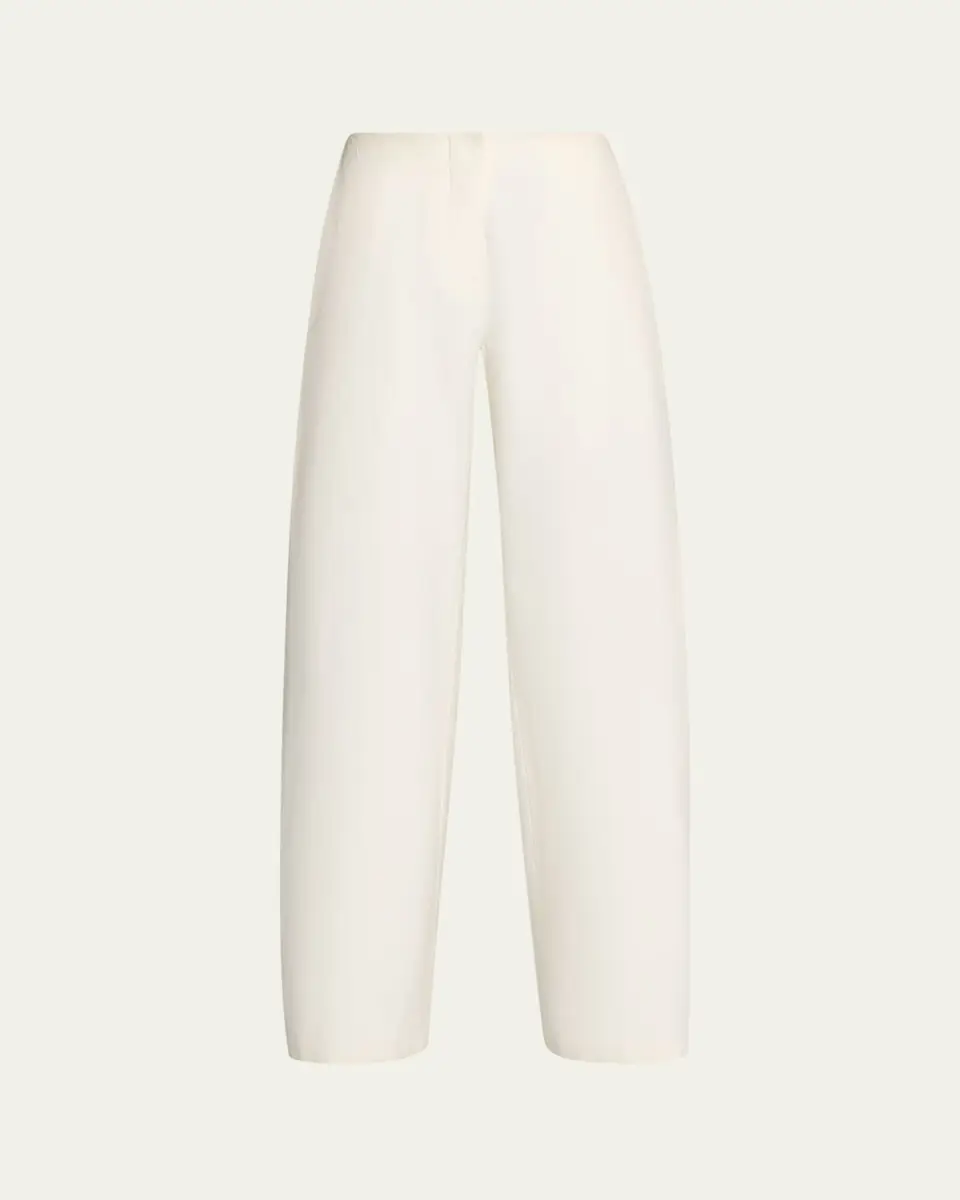 The Row Galileo Pleated Cotton-Silk Barrel-Leg Pants | Thumbnail 6