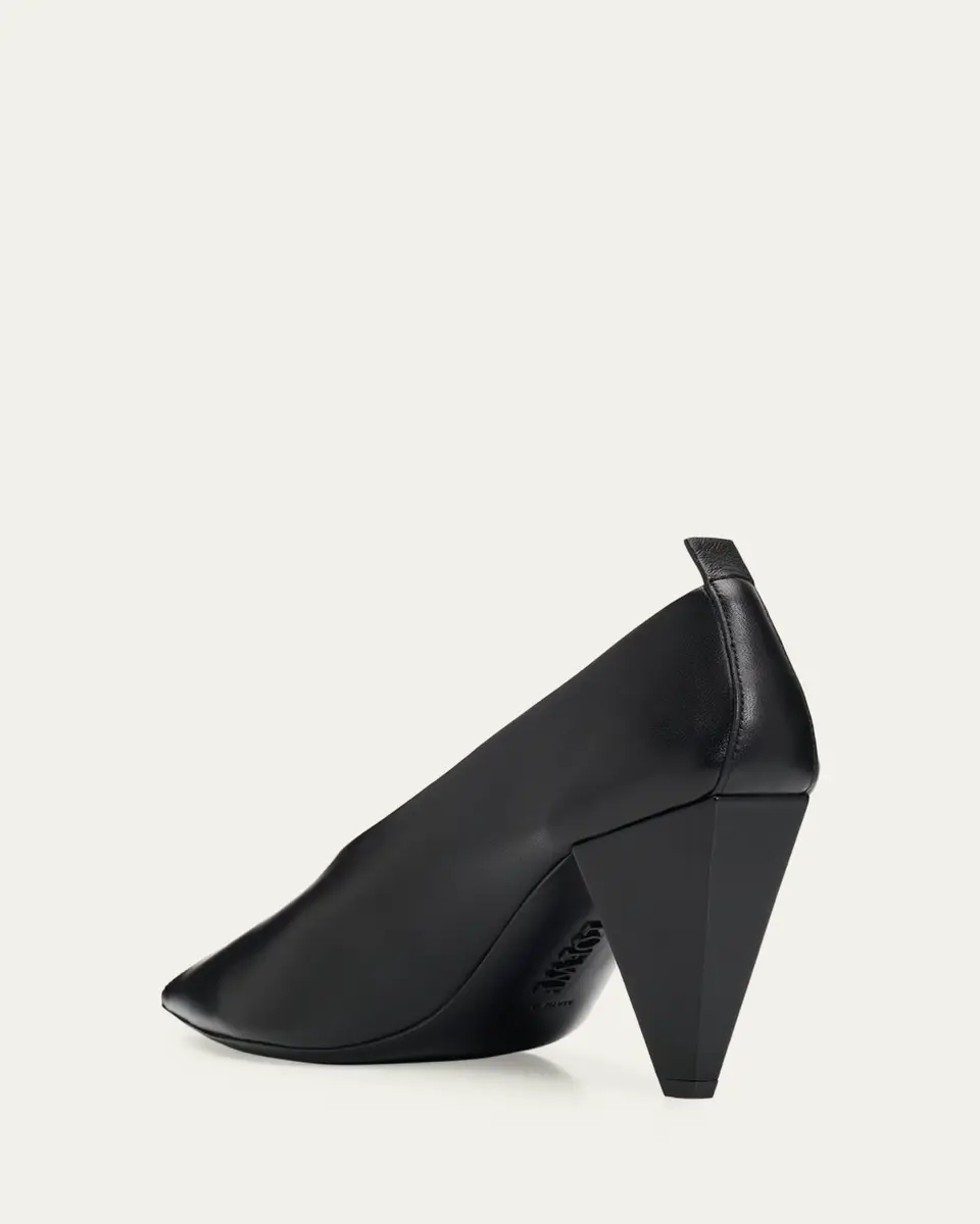 Loewe 45mm Origami Cubic Leather Pumps | Thumbnail 3 Loewe 45mm Origami Cubic Leather Pumps | Thumbnail 3