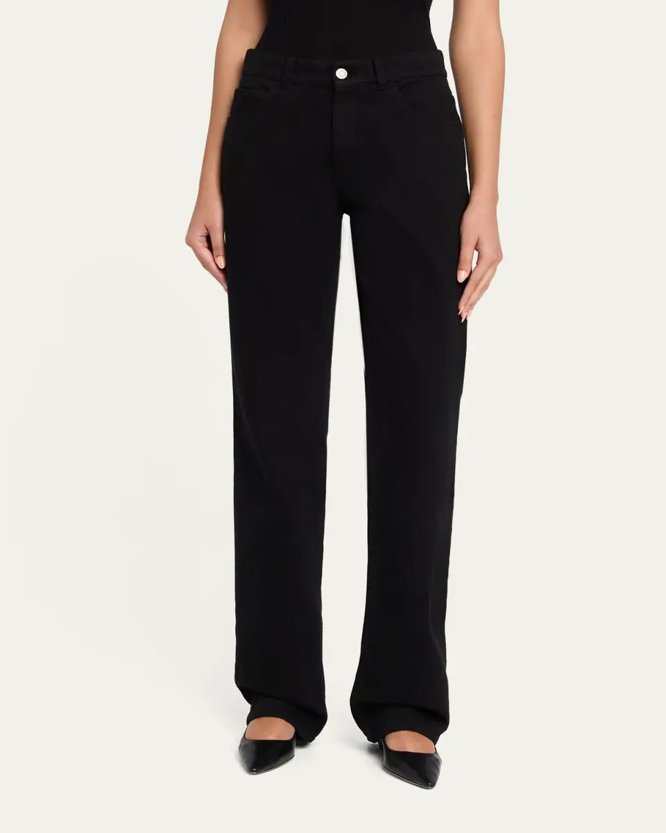 The Row Carlyl Mid-Rise Straight-Leg Jeans | Thumbnail 4 The Row Carlyl Mid-Rise Straight-Leg Jeans | Thumbnail 4