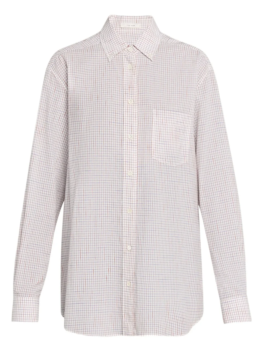 Dalan Check Cotton Poplin Button-Down Shirt Dalan Check Cotton Poplin Button-Down Shirt