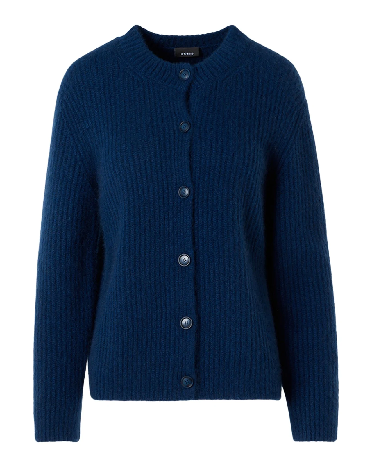 Rib Knit Cashmere-Silk Cardigan Rib Knit Cashmere-Silk Cardigan