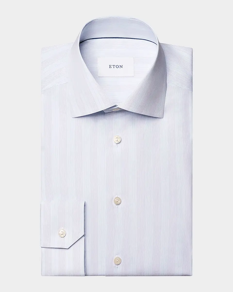 Eton Men's Signature Poplin Contemporary-Fit Dress Shirt | Thumbnail 2 Eton Men's Signature Poplin Contemporary-Fit Dress Shirt | Thumbnail 2