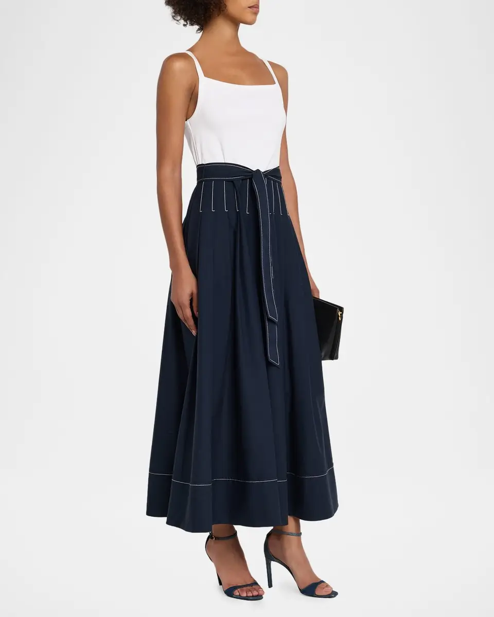Cinq à Sept Olivia Layered Denim Dress | Thumbnail 4