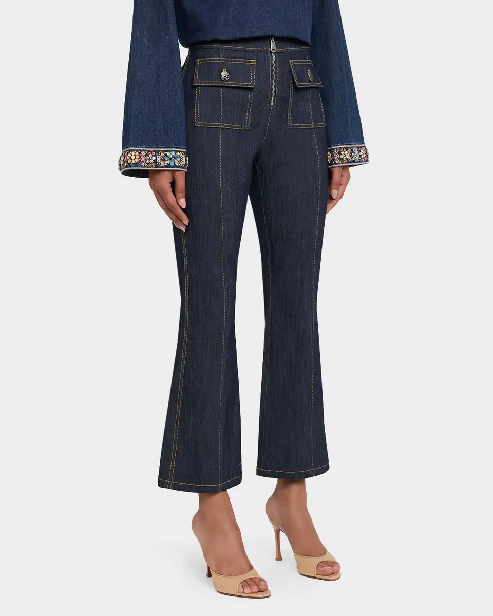 Cinq à Sept Azure Skinny Flare Jeans | Thumbnail 4