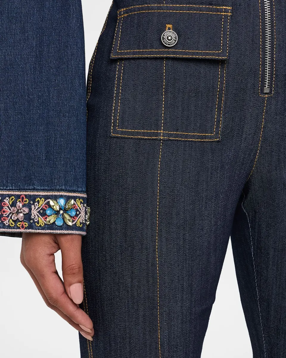 Cinq à Sept Azure Skinny Flare Jeans | Thumbnail 5