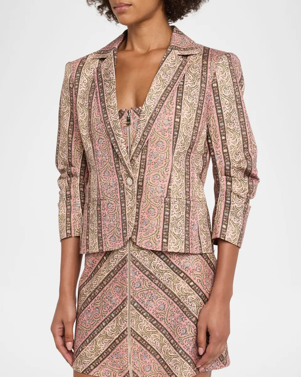 Cinq à Sept Pepper Paisley Single-Breasted Blazer | Thumbnail 4 Cinq à Sept Pepper Paisley Single-Breasted Blazer | Thumbnail 4
