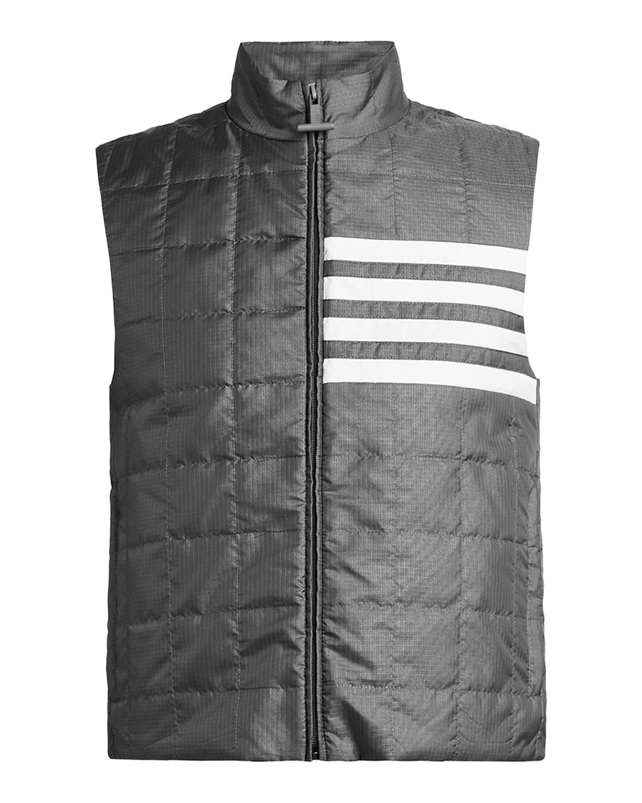 Thom Browne Men's Lightweight 4-Bar Quilted Ripstop Liner Vest