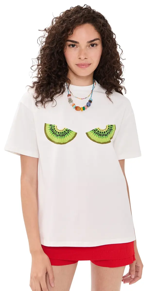 Never Fully Dressed Kiwi T-Shirt White | Image 1 Never Fully Dressed Kiwi T-Shirt White | Image 1