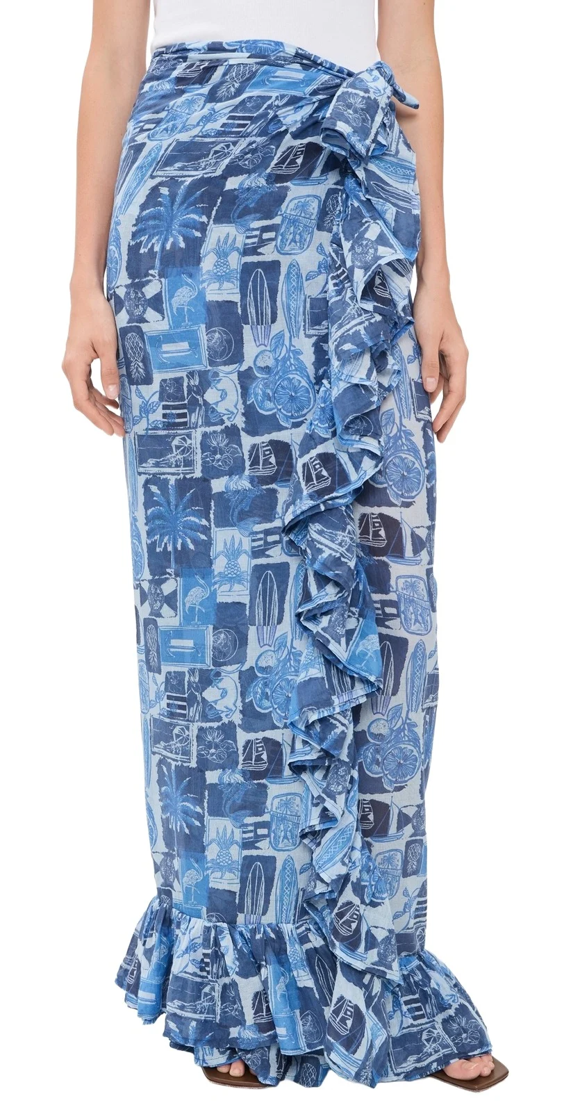 Coniglio Palm Beach Ruffle Power Pareo