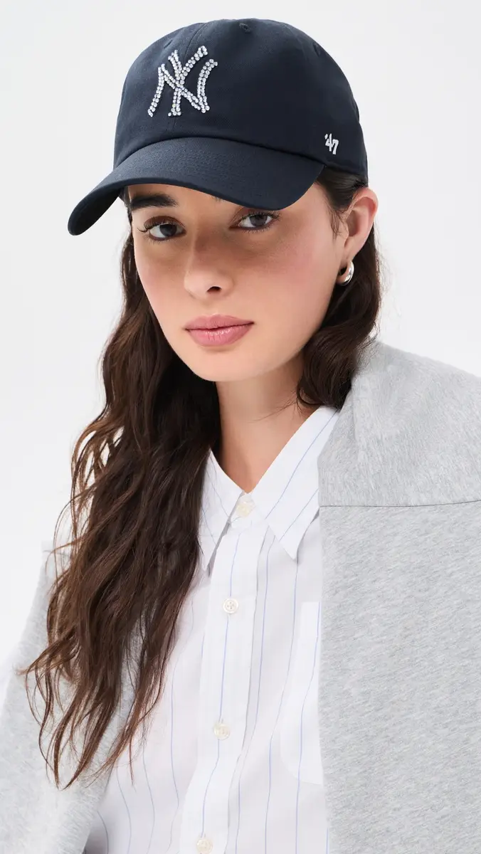 Sporty & Rich Yankees Krystal Cap | Thumbnail 3 Sporty & Rich Yankees Krystal Cap | Thumbnail 3