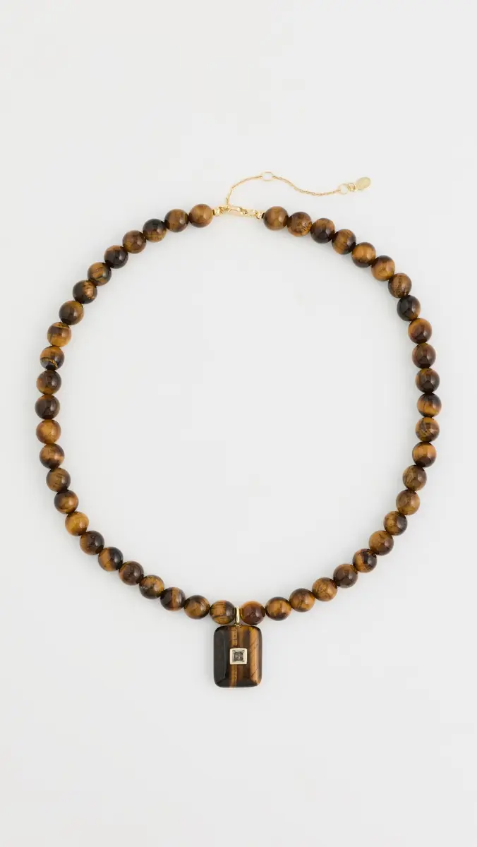 Shashi Tiger's Eye Pendant Necklace | Thumbnail 4
