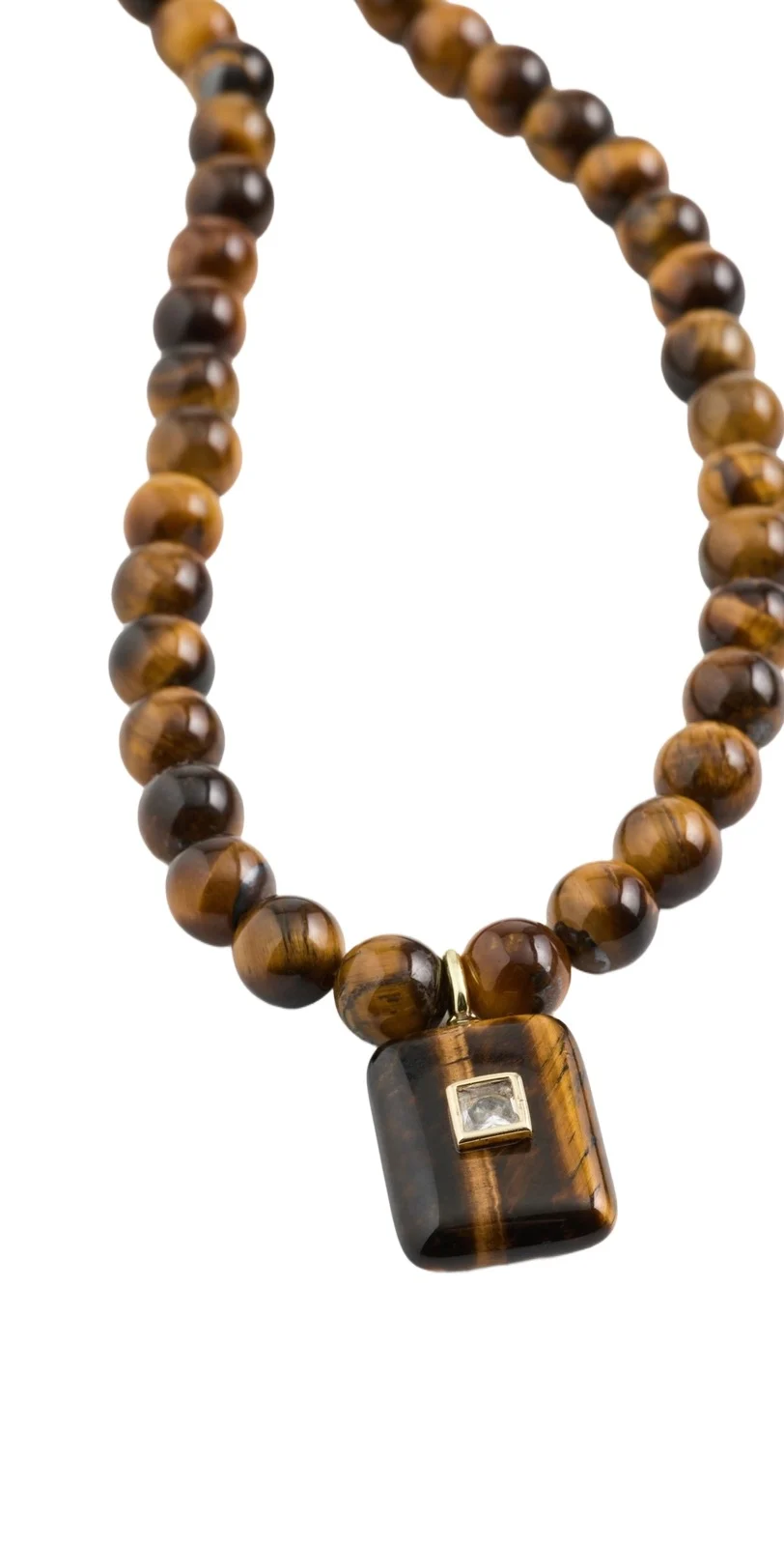 Tiger's Eye Pendant Necklace Tiger's Eye Pendant Necklace