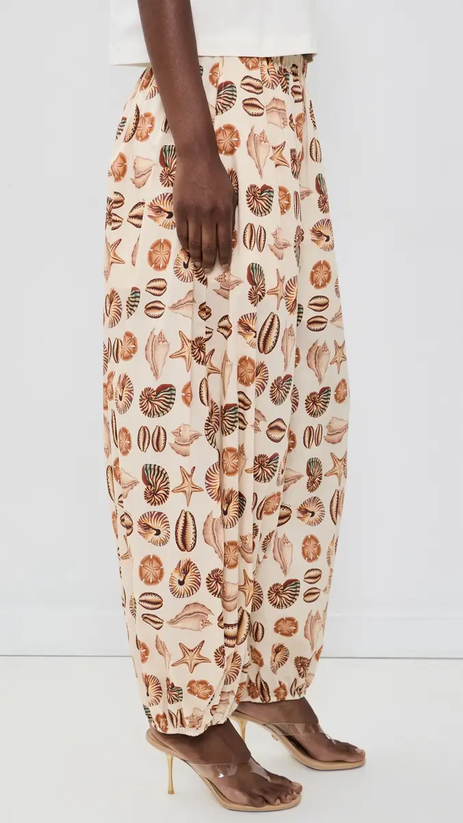 Farm Rio Marine Shells Sand Balloon Pants | Thumbnail 4
