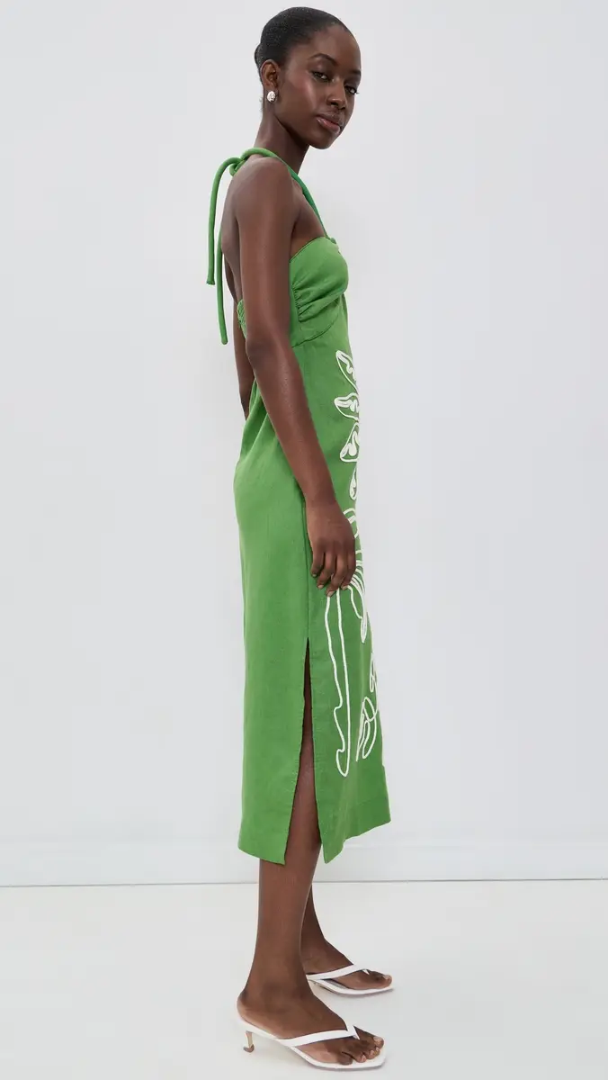 Farm Rio Palm Tree Midi Dress | Thumbnail 4 Farm Rio Palm Tree Midi Dress | Thumbnail 4