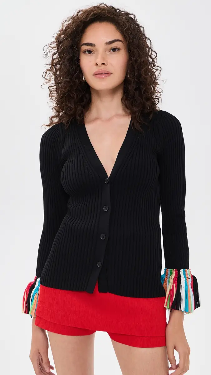 SIMONMILLER Cara Knit Fringe Cardigan | Thumbnail 2 SIMONMILLER Cara Knit Fringe Cardigan | Thumbnail 2