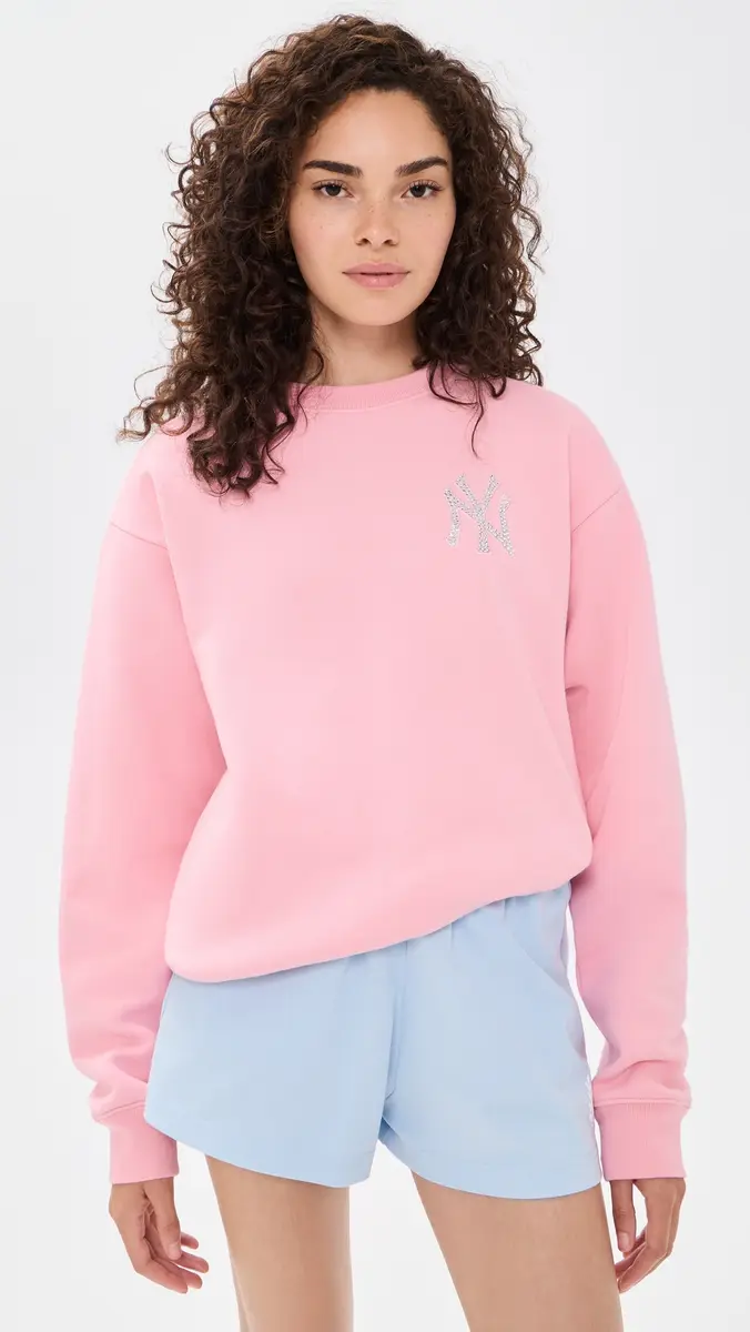 Sporty & Rich Yankees Krystal Crew Neck Sweatshirt | Thumbnail 2 Sporty & Rich Yankees Krystal Crew Neck Sweatshirt | Thumbnail 2