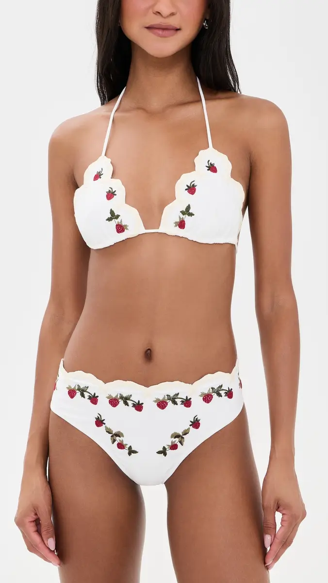 Sea Bindi Strawberry Scallop Bikini Bottoms | Thumbnail 4 Sea Bindi Strawberry Scallop Bikini Bottoms | Thumbnail 4