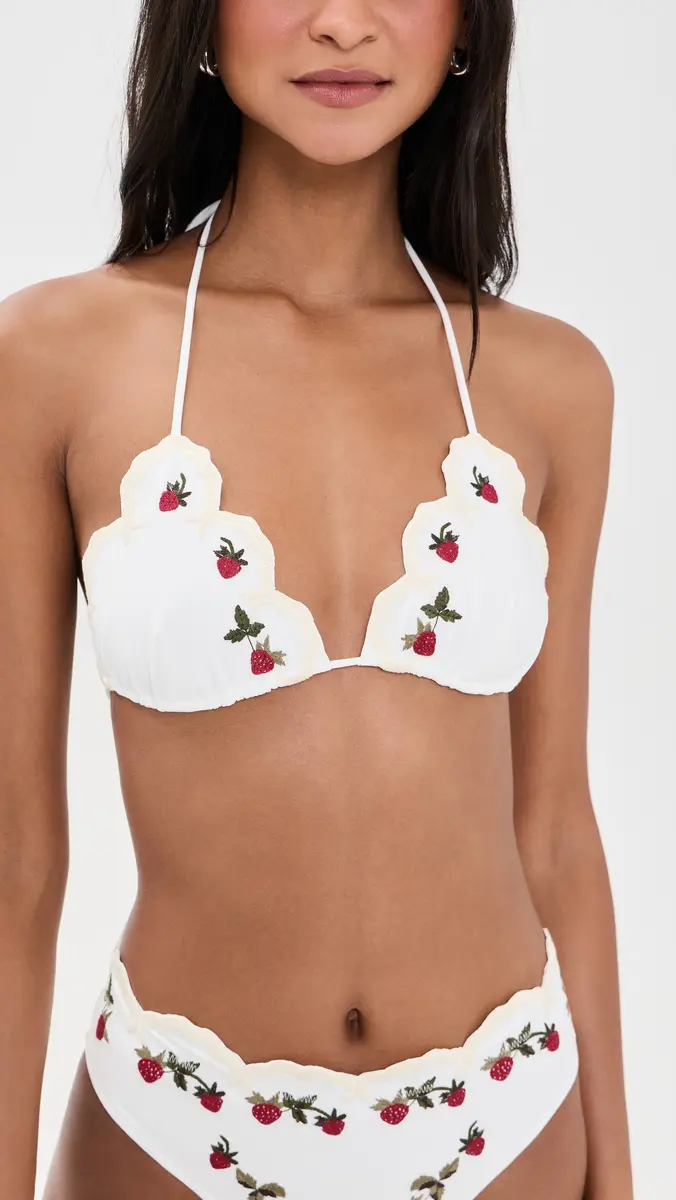 Sea Bindi Strawberry Scallop Bikini Top | Thumbnail 2 Sea Bindi Strawberry Scallop Bikini Top | Thumbnail 2