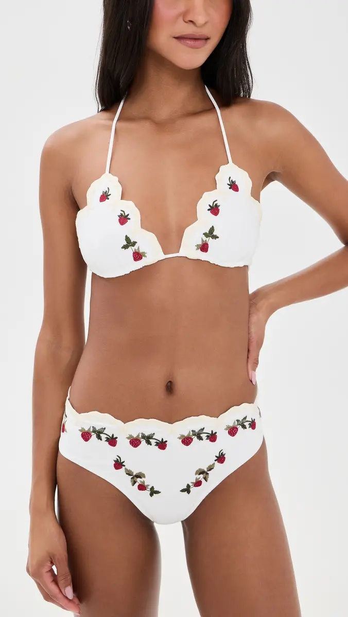 Sea Bindi Strawberry Scallop Bikini Top | Thumbnail 5 Sea Bindi Strawberry Scallop Bikini Top | Thumbnail 5