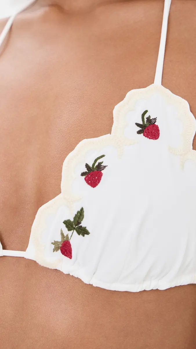 Sea Bindi Strawberry Scallop Bikini Top | Thumbnail 6 Sea Bindi Strawberry Scallop Bikini Top | Thumbnail 6