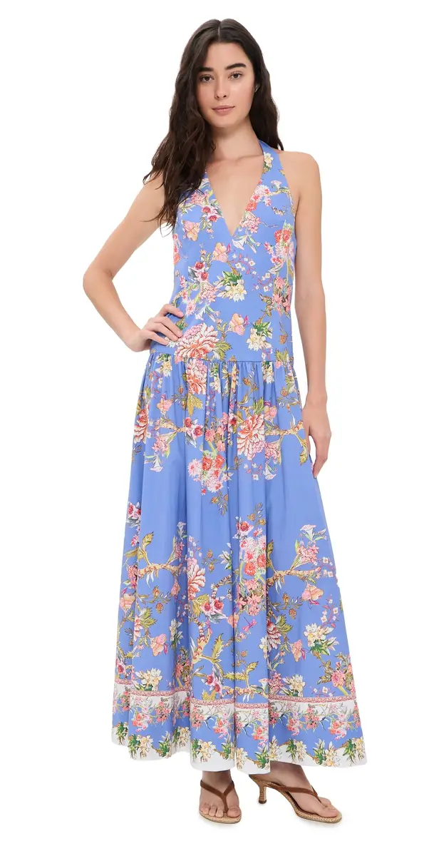 Hemant & Nandita Hema Maxi Dress Blue | Image 1 Hemant & Nandita Hema Maxi Dress Blue | Image 1