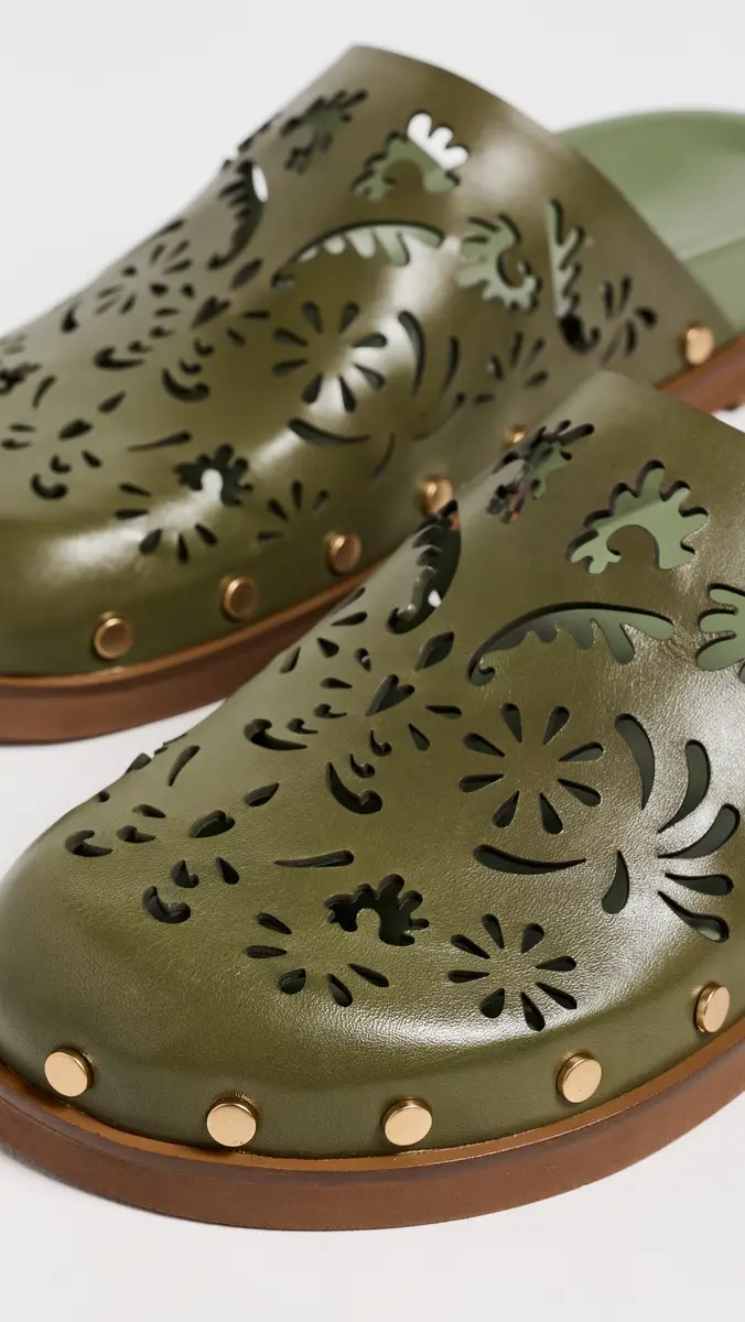 Farm Rio Lace Leather Anatomic Mules | Thumbnail 6 Farm Rio Lace Leather Anatomic Mules | Thumbnail 6