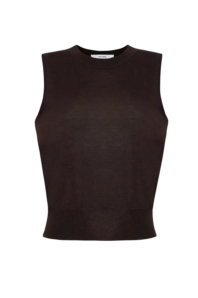 Adam Lippes Ava Top - Espresso | Image 1 Adam Lippes Ava Top - Espresso | Image 1