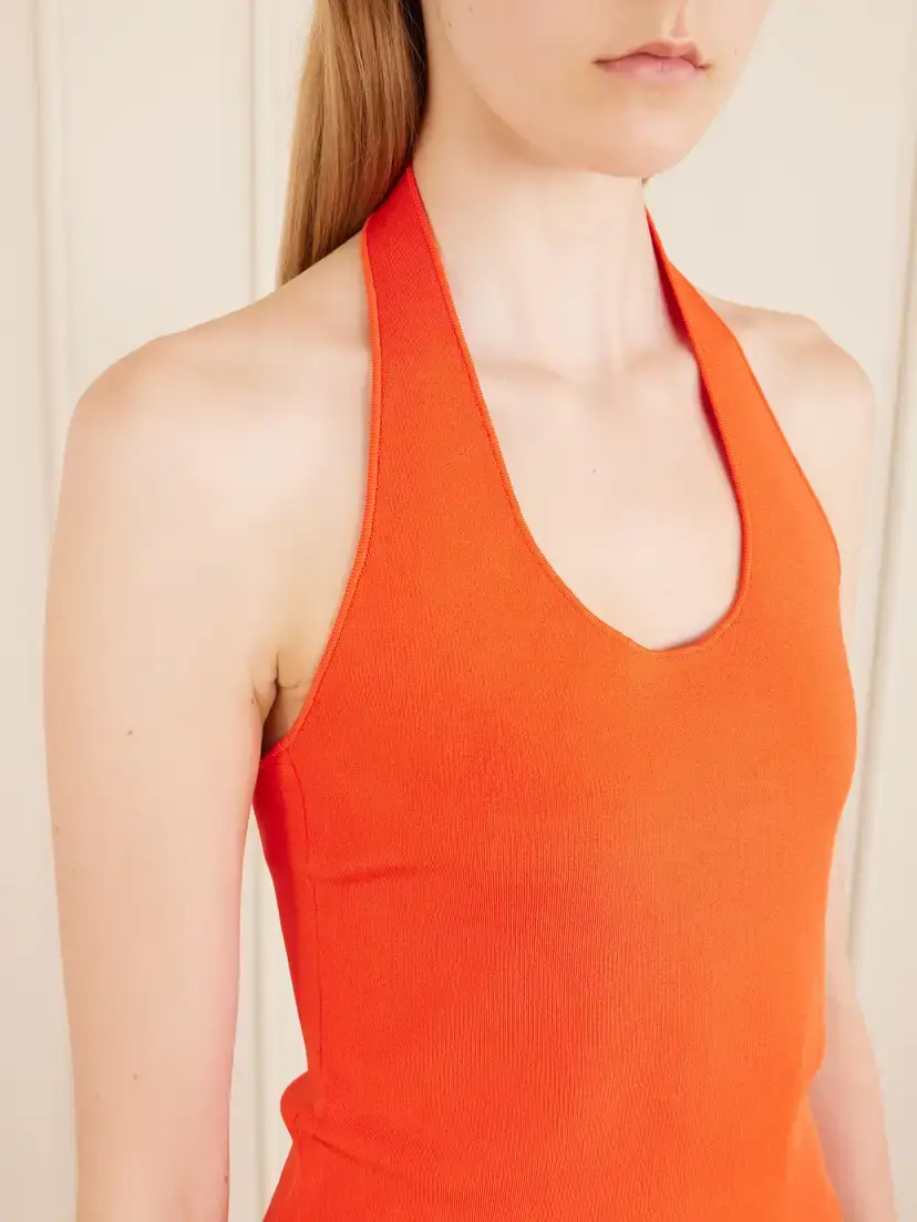 Theory Halterneck Ribbed Tank | Thumbnail 4 Theory Halterneck Ribbed Tank | Thumbnail 4