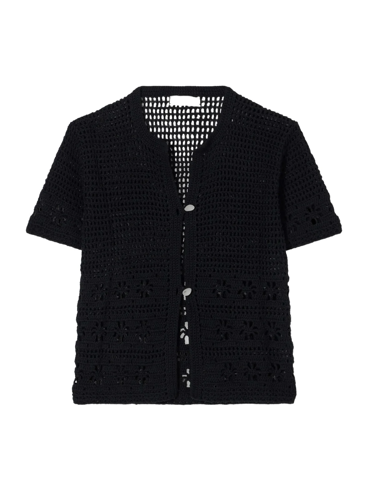 Terry Puesto Poolside Crochet-knit Organic-cotton Blouse