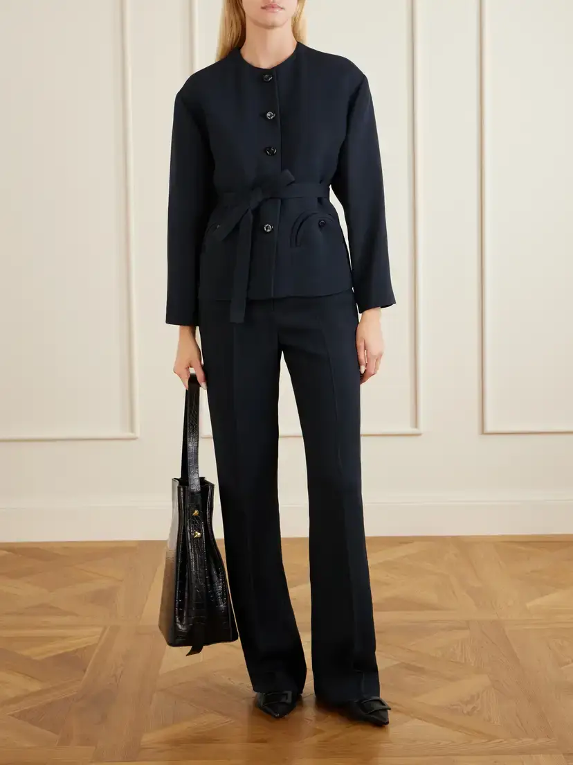 Blazé Milano Lundy Crepe Straight-leg Pants | Thumbnail 2 Blazé Milano Lundy Crepe Straight-leg Pants | Thumbnail 2