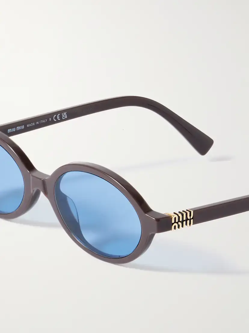 Miu Miu Eyewear Oval-frame Acetate Sunglasses | Thumbnail 4