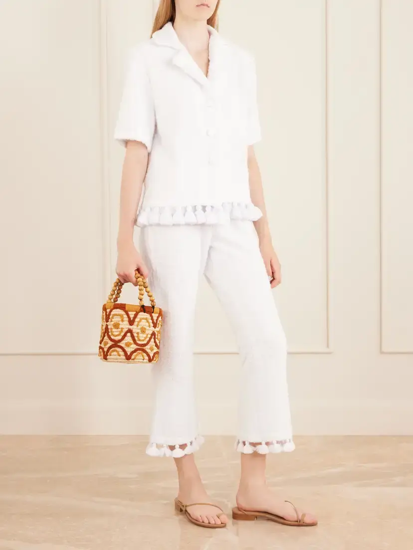 Cap d’Antibes Morgane Cotton-terry Straight-leg Pants | Thumbnail 2