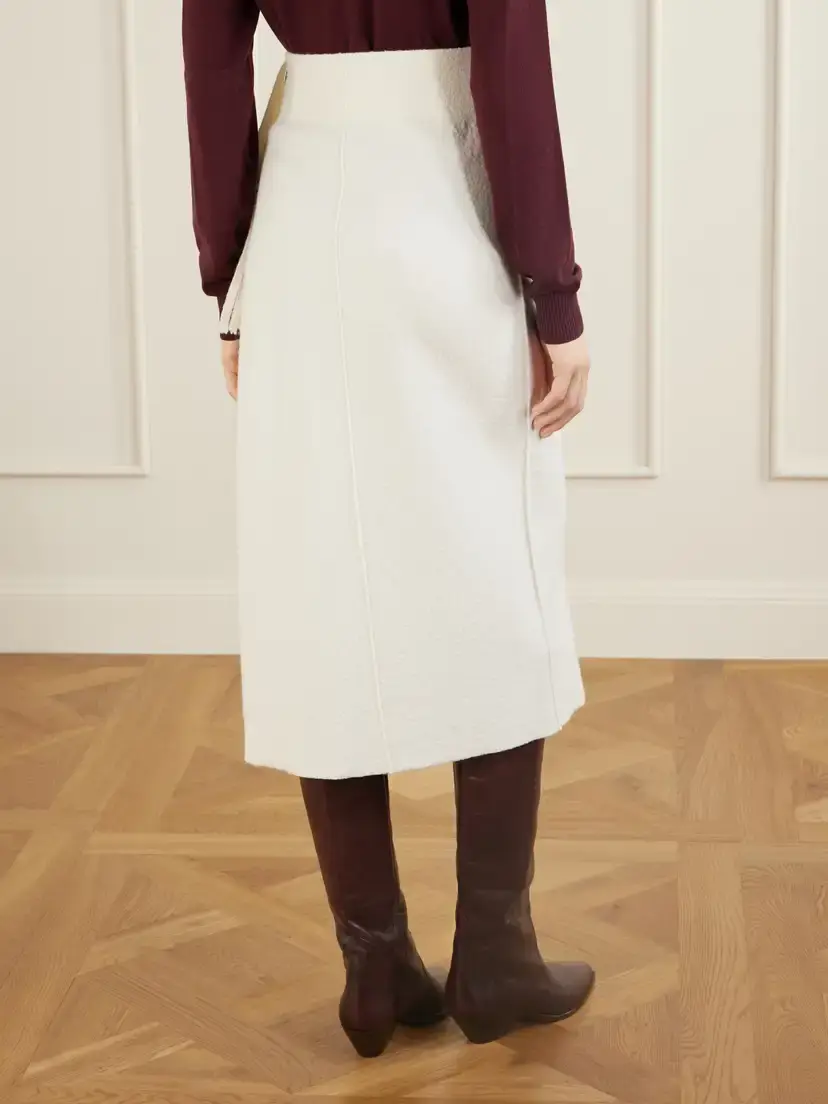 Lanvin Fringed Wool-blend Midi Skirt | Thumbnail 4 Lanvin Fringed Wool-blend Midi Skirt | Thumbnail 4
