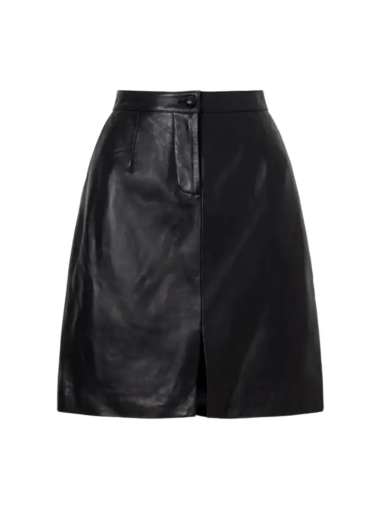 Blazé Milano Popeye Leather Midi Skirt | Image 1 Blazé Milano Popeye Leather Midi Skirt | Image 1