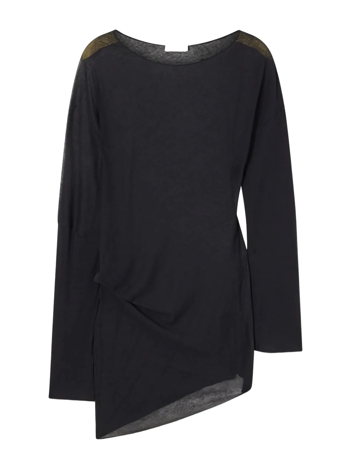 Cobia Asymmetric Gathered Cotton-gauze Blouse Cobia Asymmetric Gathered Cotton-gauze Blouse