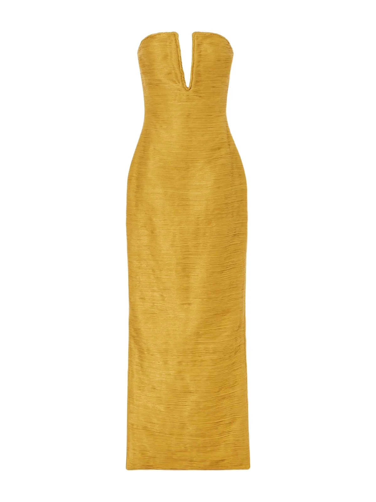 Cape-effect Plissé Satin Gown Cape-effect Plissé Satin Gown