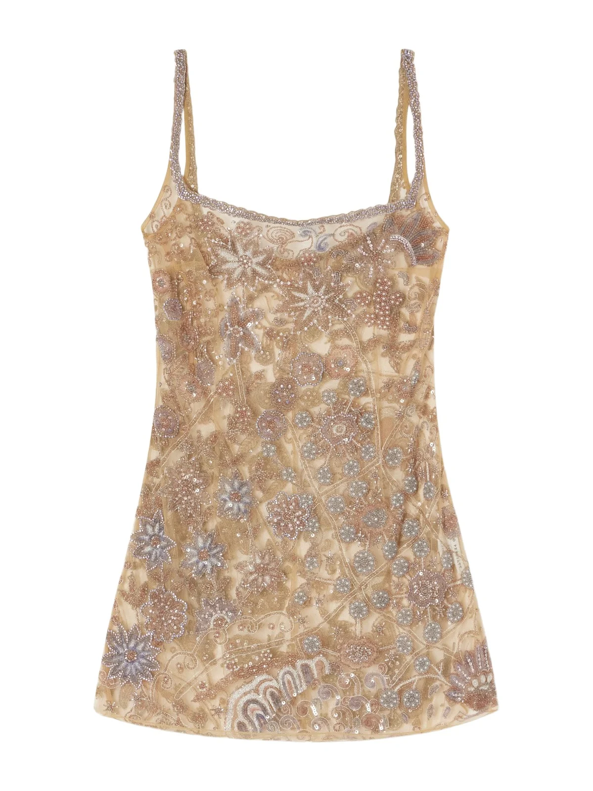 Soléa Embellished Mesh Mini Dress