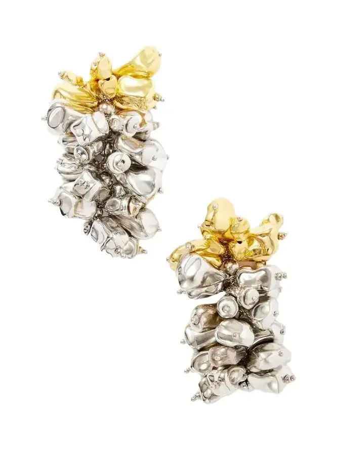 Silver And Gold-tone Earrings Silver And Gold-tone Earrings