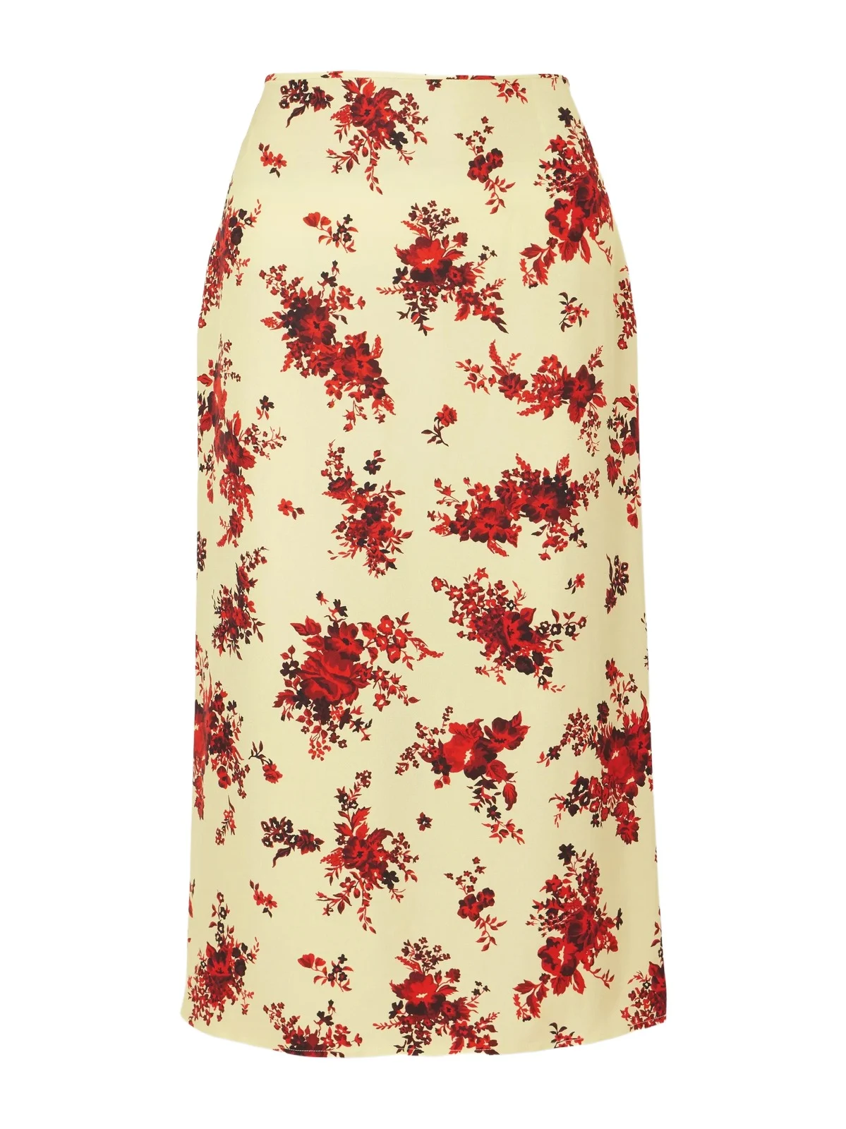 Jil Sander Floral-print Satin Midi Skirt