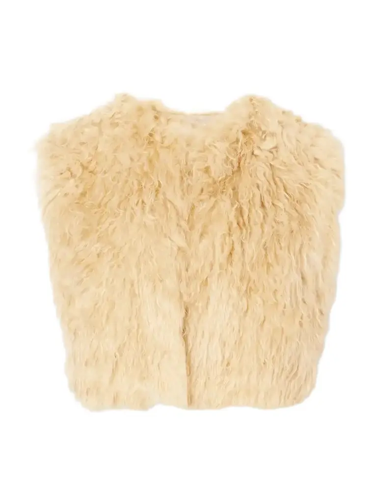 Isabel Marant Florana Cropped Shearling Vest | Image 1 Isabel Marant Florana Cropped Shearling Vest | Image 1
