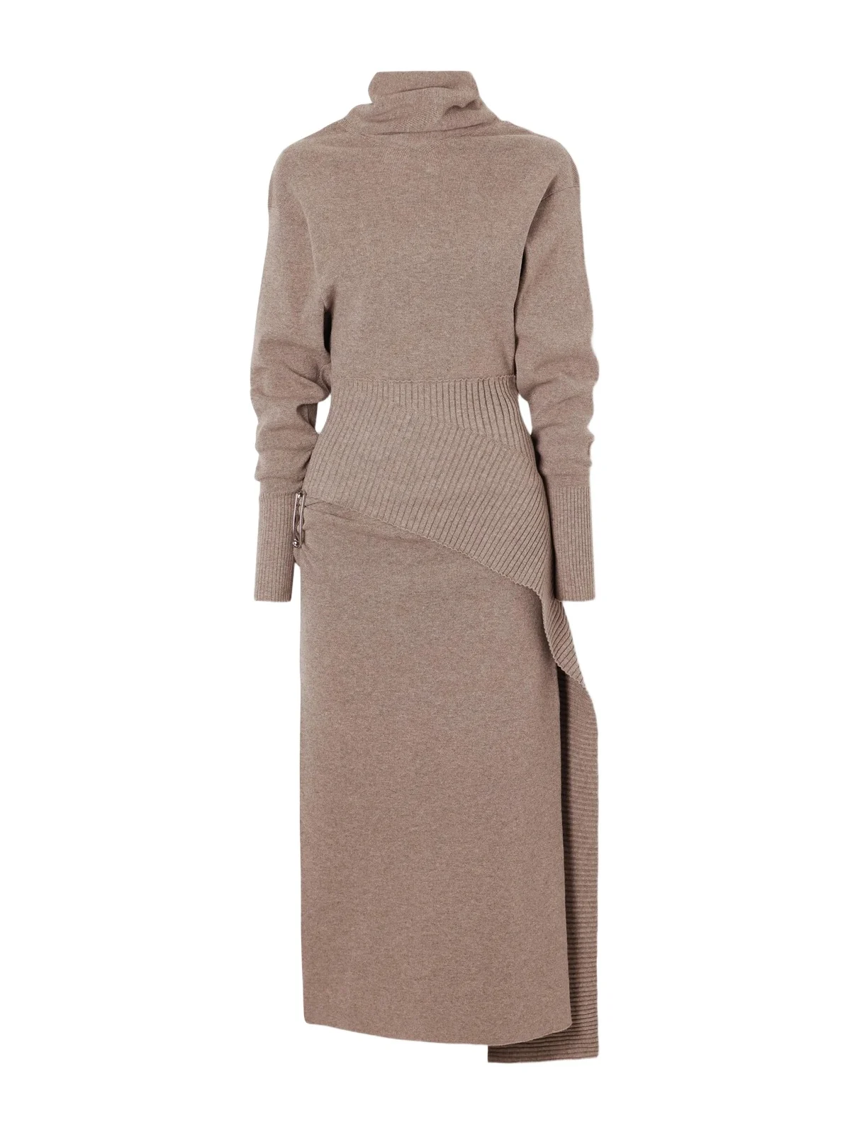 Embellished Wool-blend Turtleneck Midi Dress Embellished Wool-blend Turtleneck Midi Dress