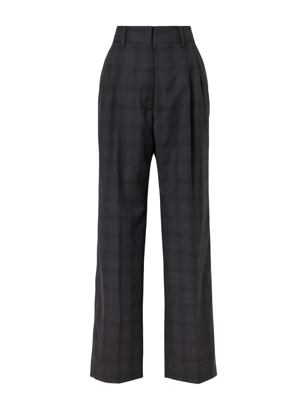 Blazé Milano Fox Checked Wool Straight-leg Pants