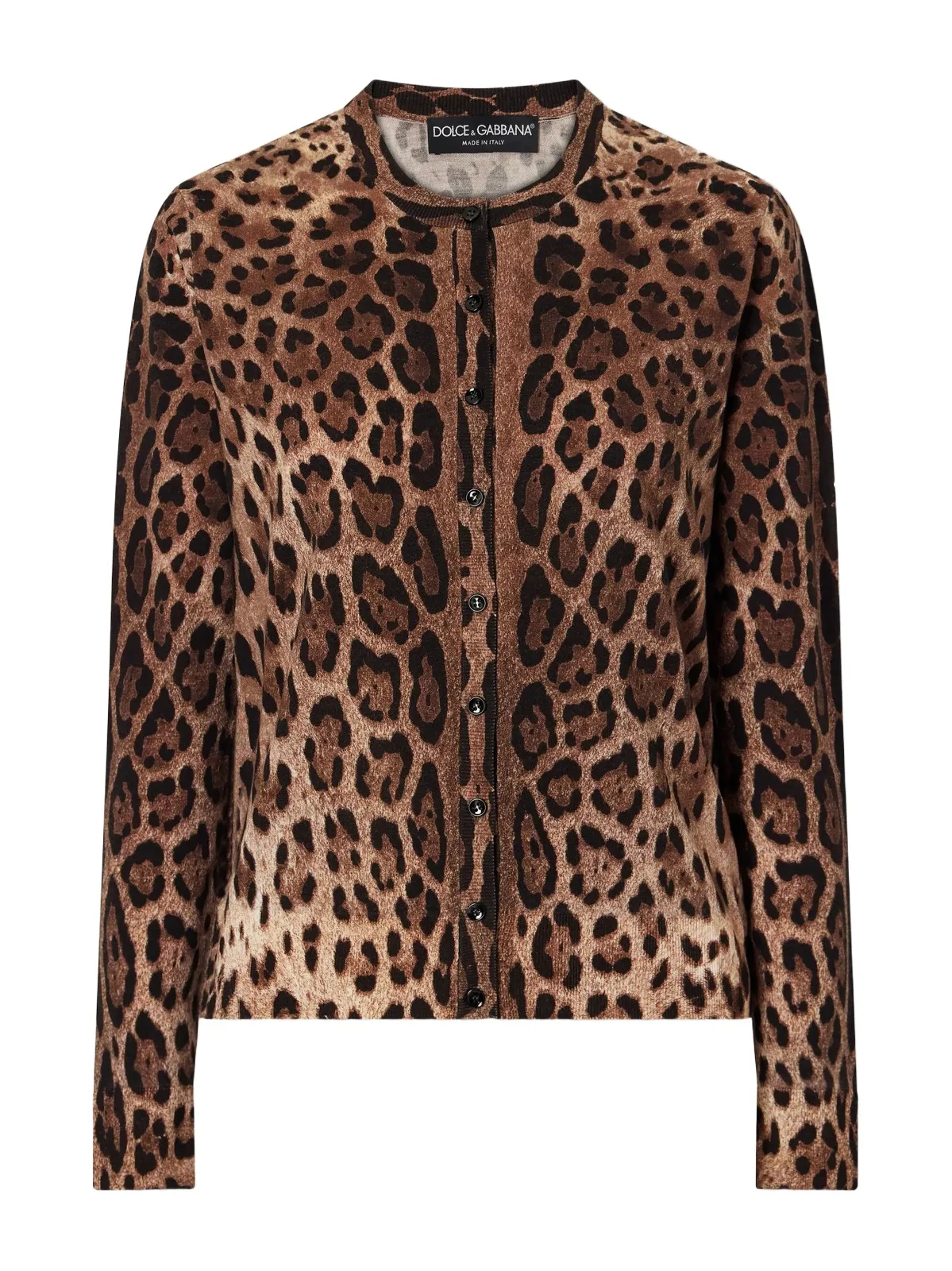 Dolce & Gabbana Leopard-print Wool-blend Cardigan