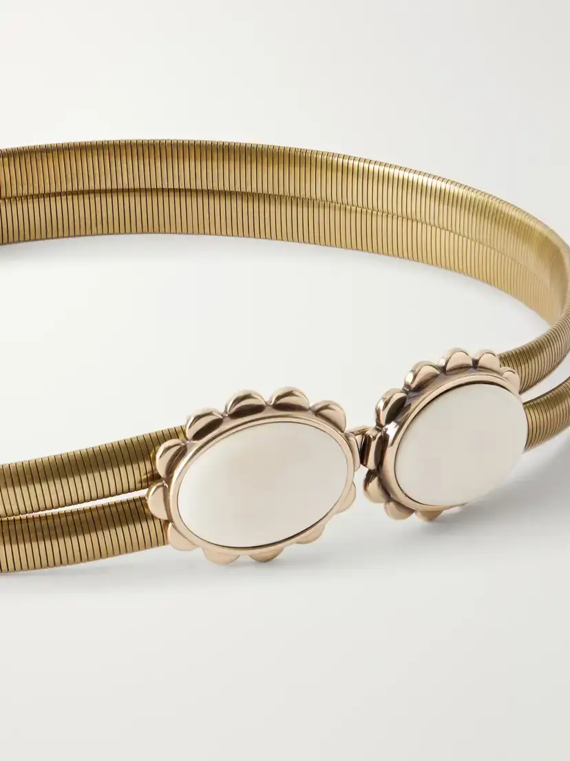 Isabel Marant Twina Gold-tone Bone Belt | Thumbnail 3