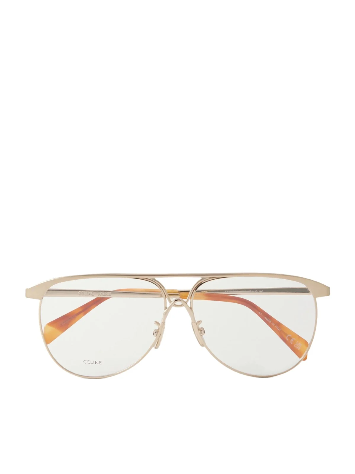 CELINE Eyewear Aviator-style Metal Glasses