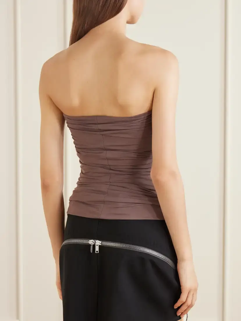 Rick Owens Alannah Strapless Cut-out Stretch-jersey Top | Thumbnail 4 Rick Owens Alannah Strapless Cut-out Stretch-jersey Top | Thumbnail 4