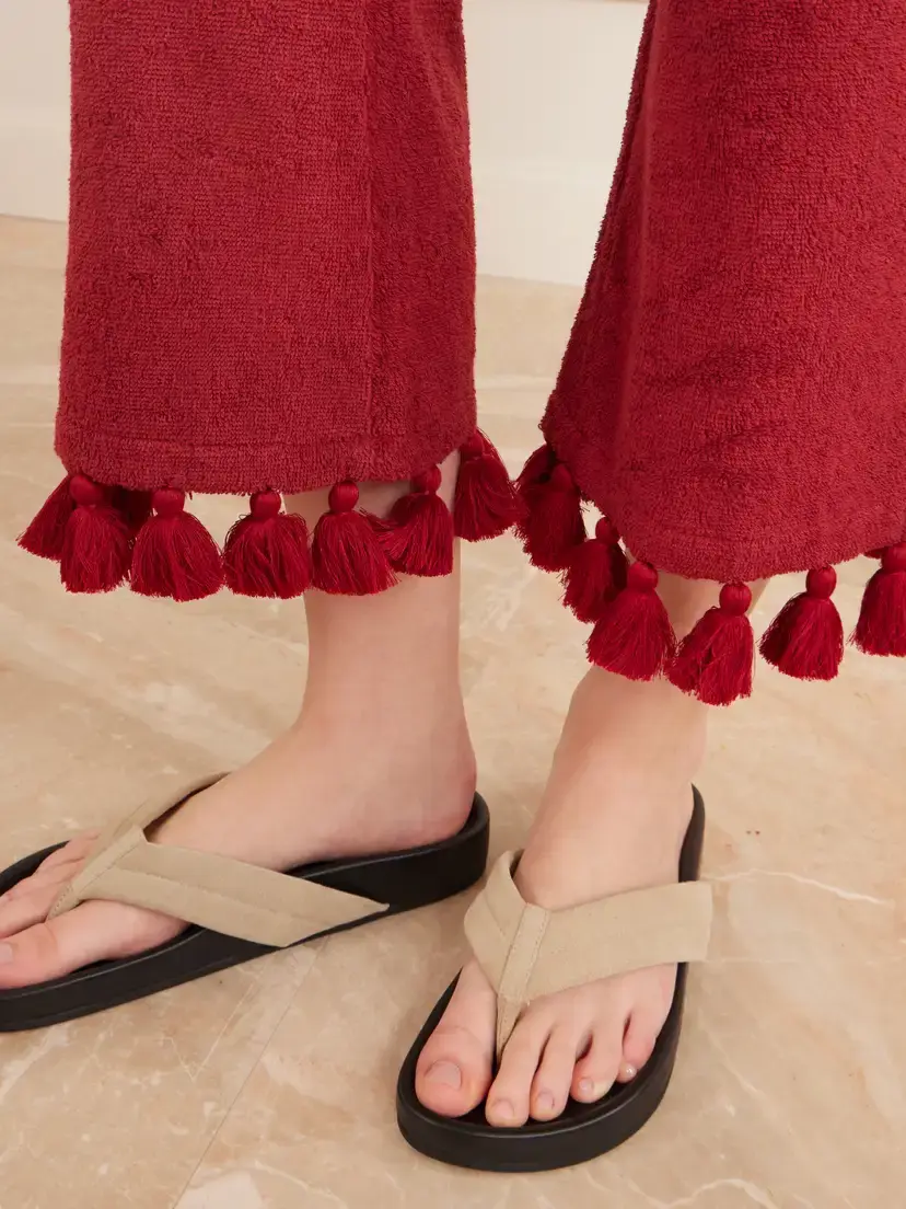 Cap d’Antibes Morgane Cotton-terry Straight-leg Pants | Thumbnail 5